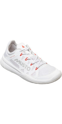 2024 Musto Womens Dynamic Pro II Adapt Sailing Shoes 82028 - White / Platinum / Oxy Fir